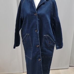 Banana Republic Indigo Denim Jacket with Contrast Stitching